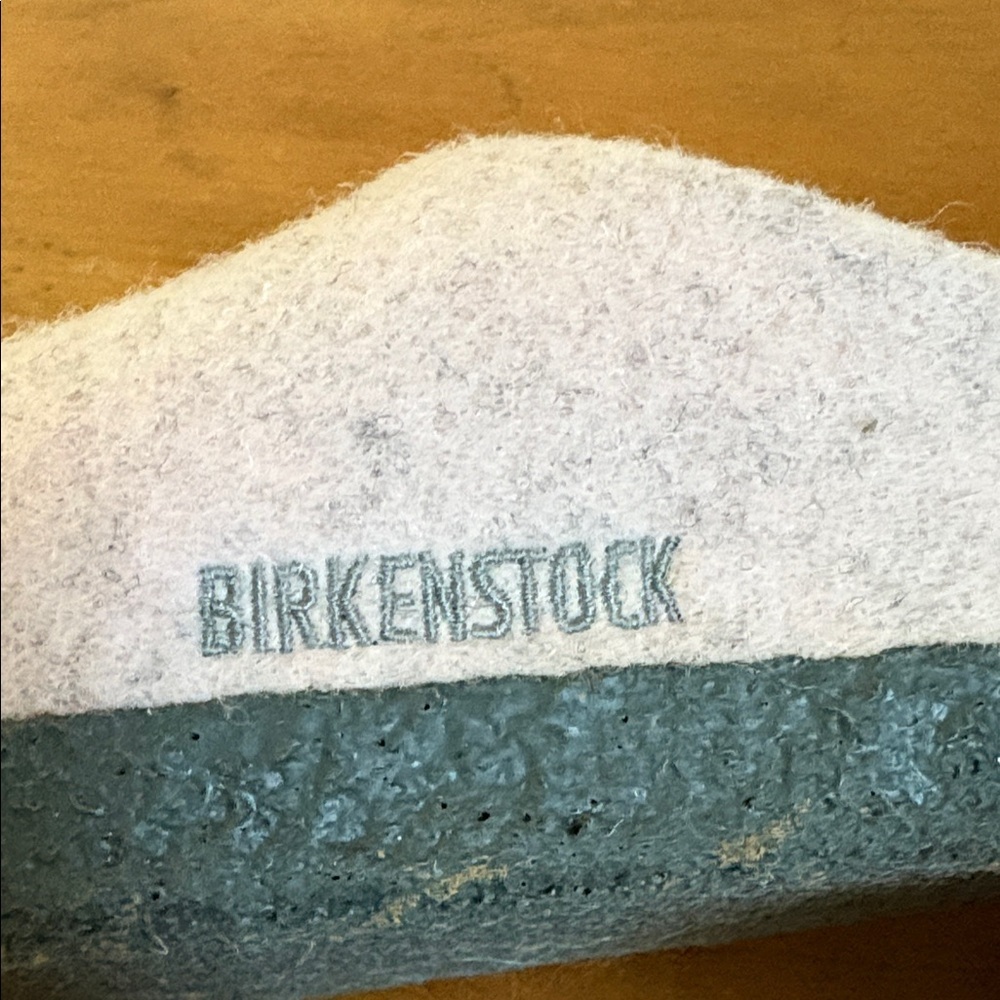 Birkenstock Zermatt Shearling Light Pink Wool Felt Clogs Size 41 - Picture 15 of 16